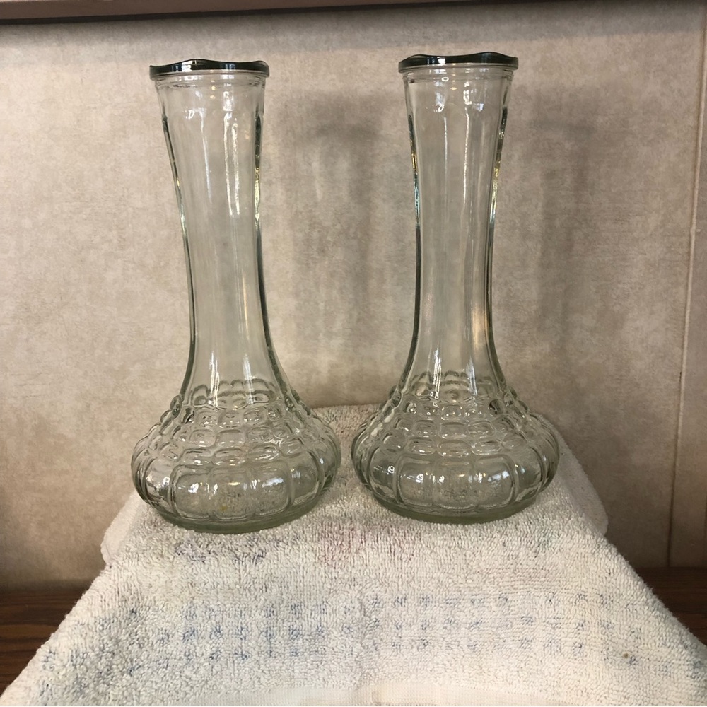 Two Identical Bud Vases